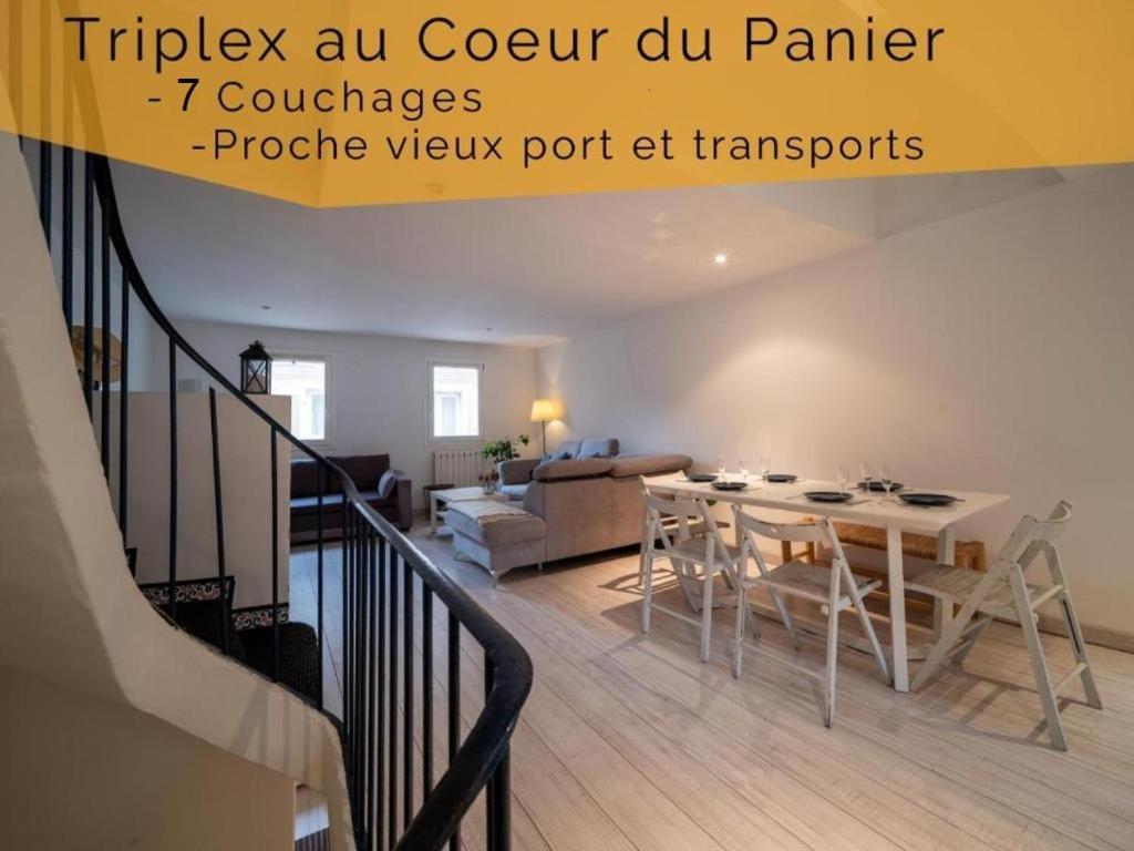 Cosy Triplex 120m2 Terrasse Au Panier Vue Major Vieux Port 7 Couchages Option Parking Appartement *
